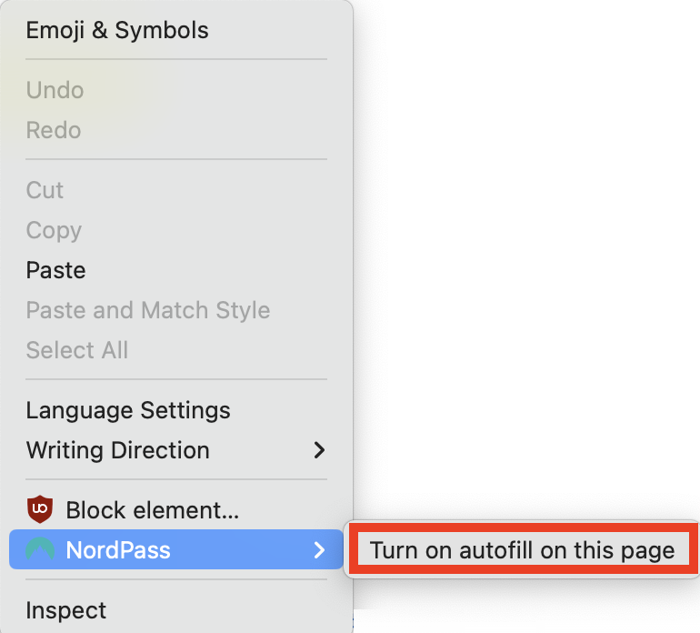 How to disable autofill for specific websites and fields NordPass