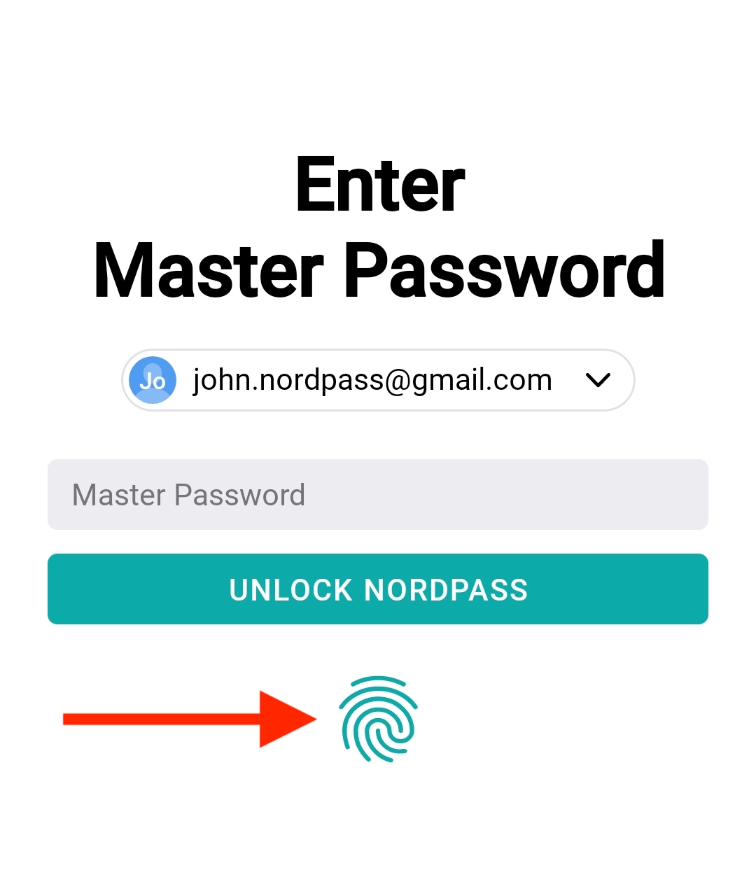 Use biometrics to unlock Android app – NordPass