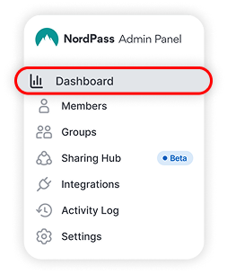 In NordPass Admin panel click Dashboard (2).png