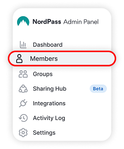 In NordPass Admin panel click members (1).png