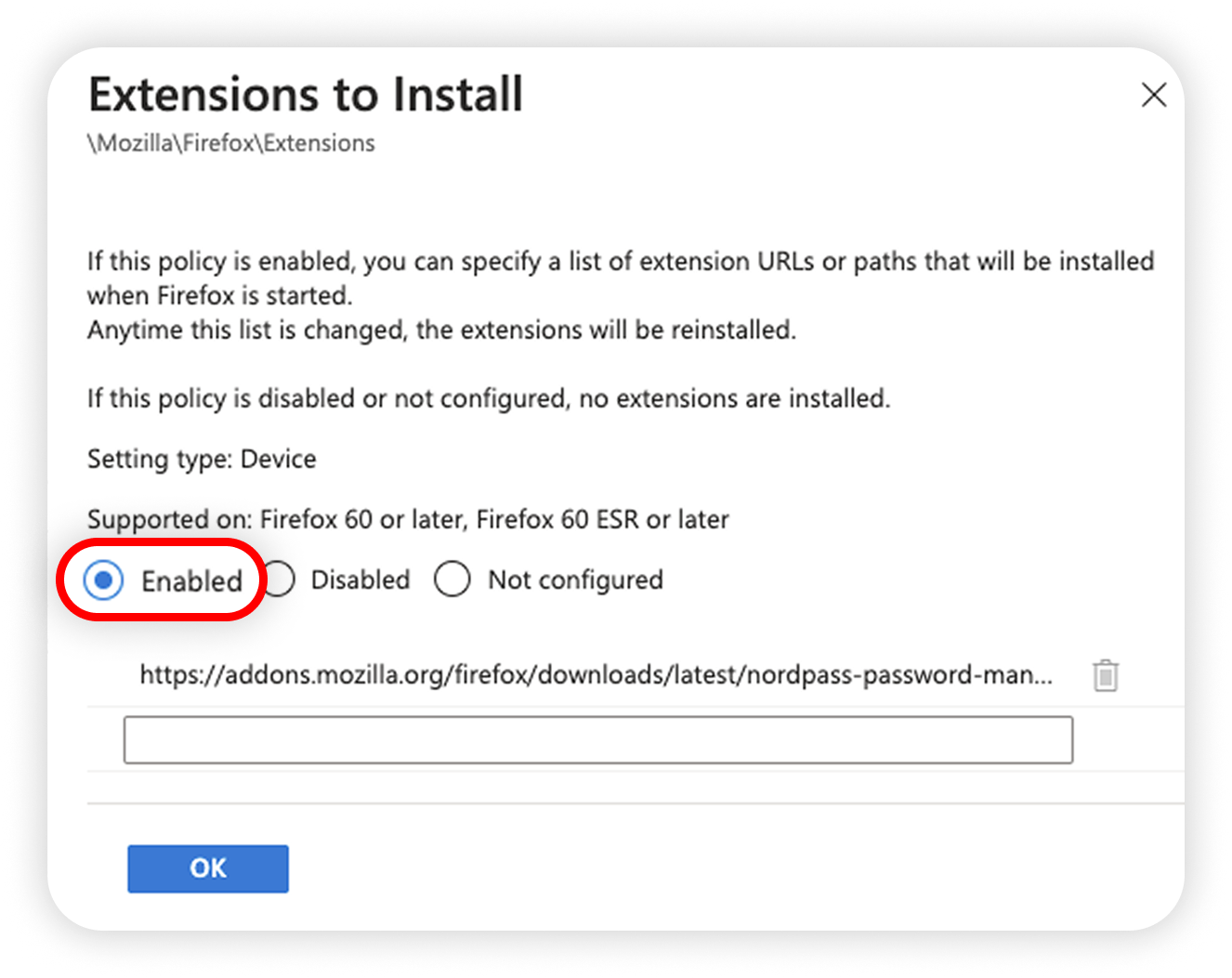 View of MI extensions to install section, enabled button is highlighted.png
