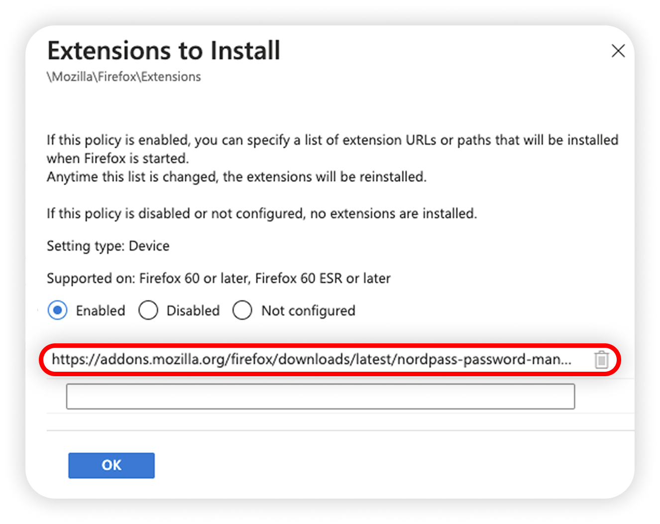 View of MI extensions to install section, text box is highlighted.png