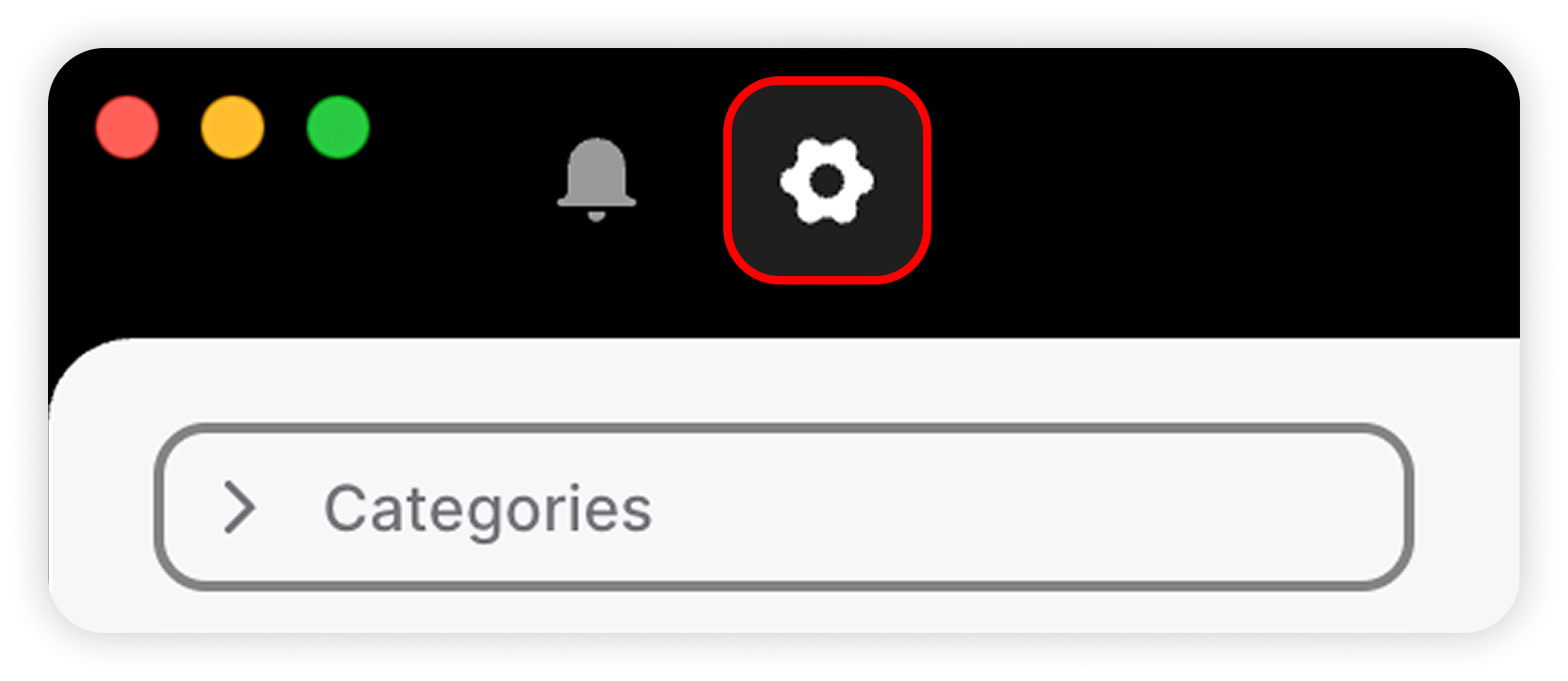 View of NordPass app, settings button is highlighted.png