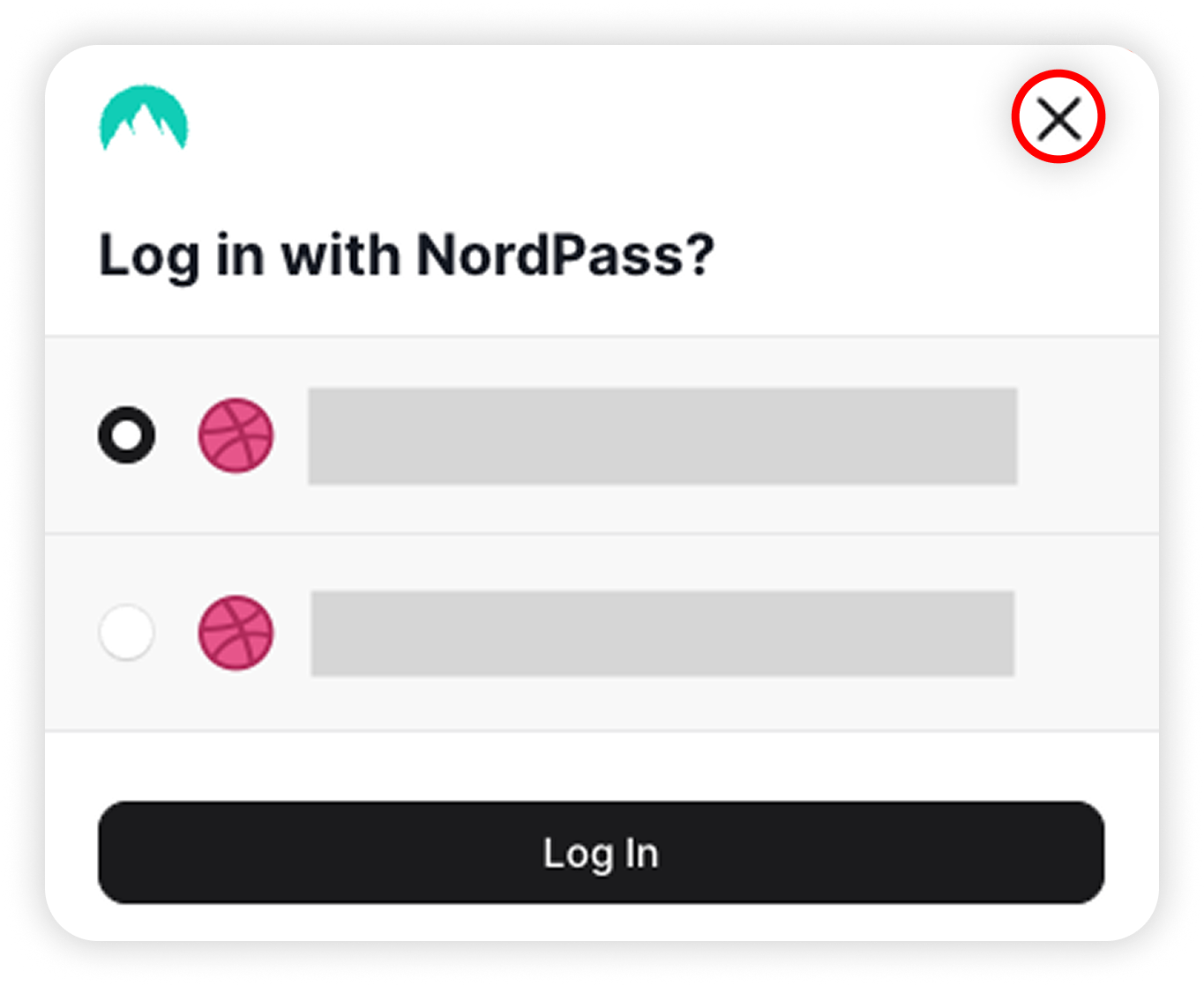 View of NordPass popup, x button is highlighted.png
