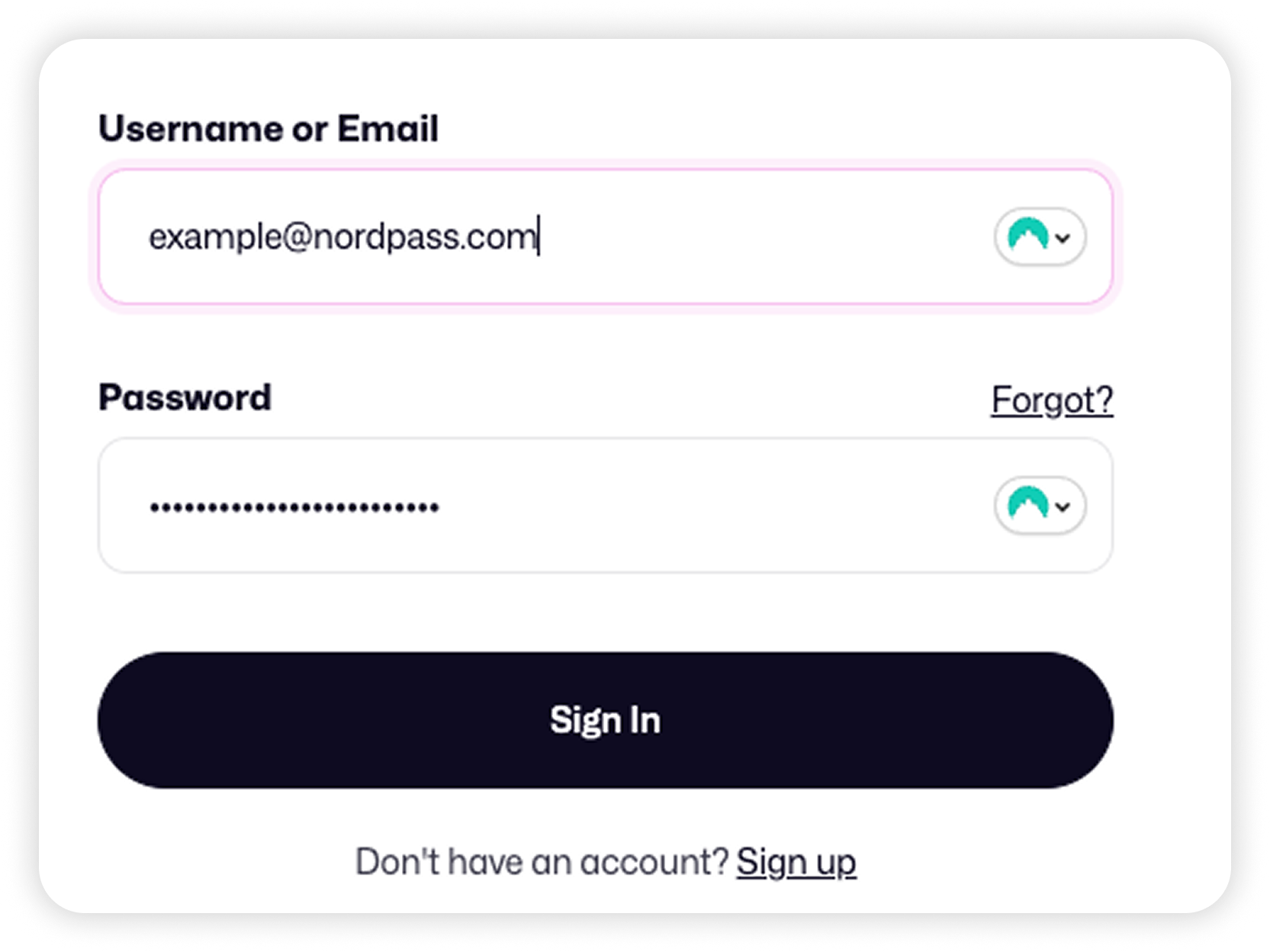 View of NordPass filled in login details.png