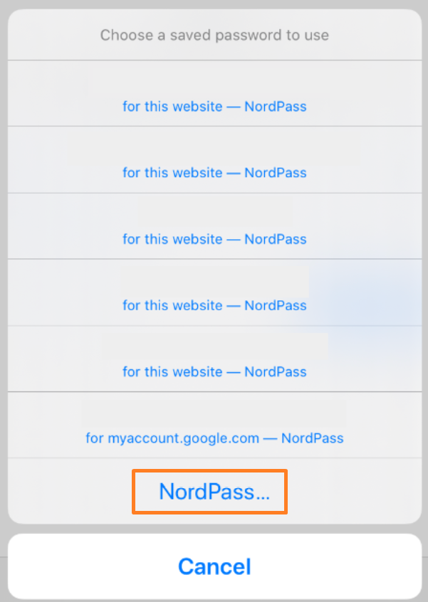 nordpass autofill not working chrome