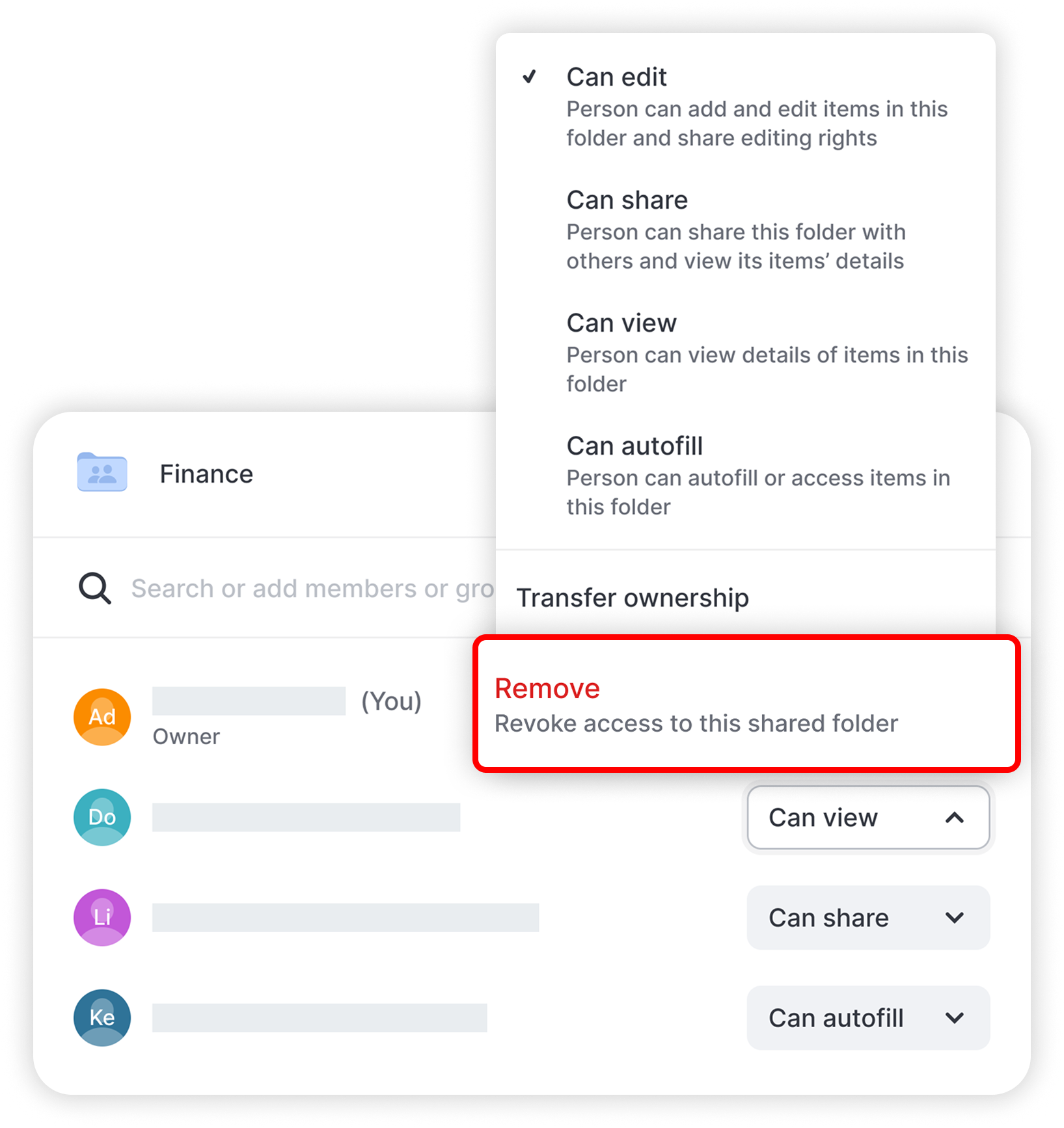 View of NordPas sharing hub section, remove button is highlighted.png