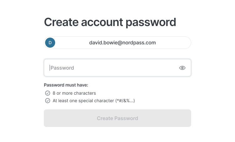 Business account – NordPass